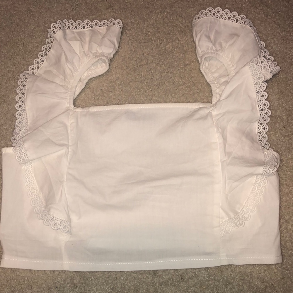 Shein White Crop Top
